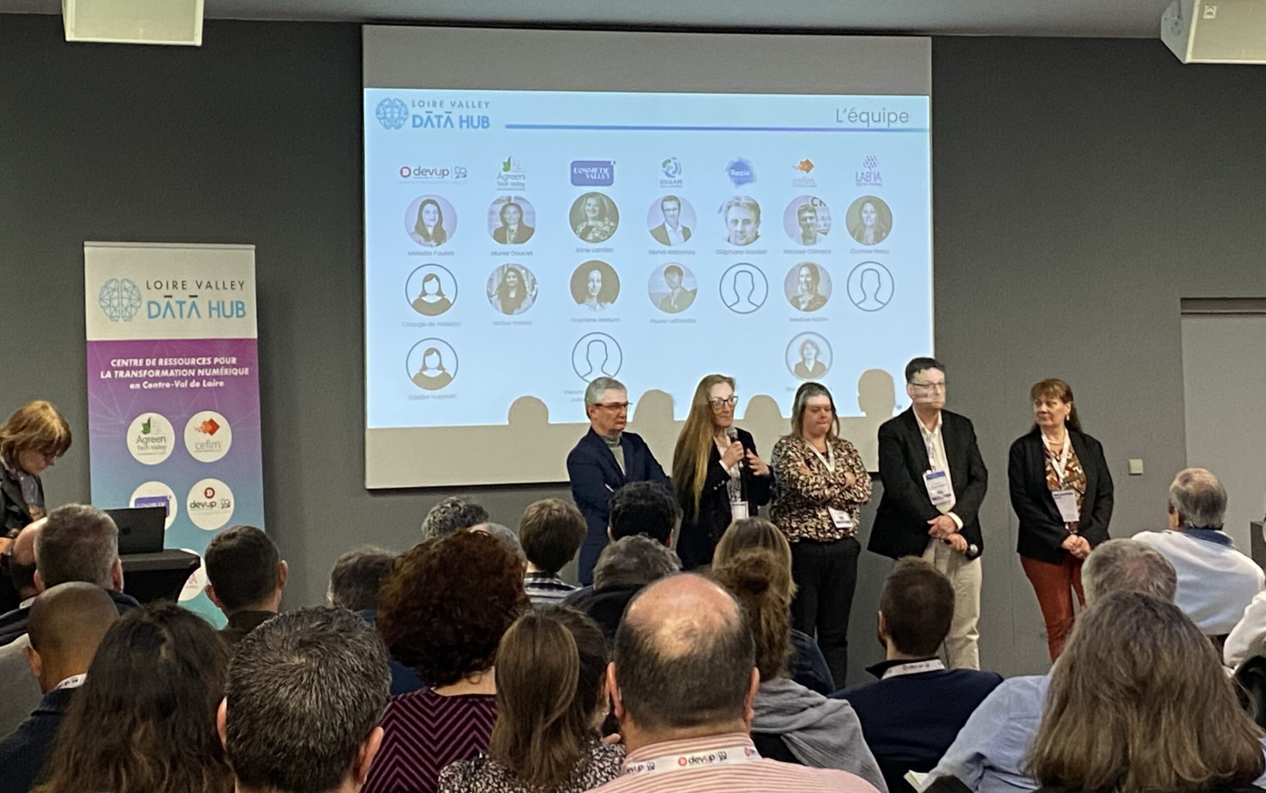 Photo prise pendant le lancement du Loire Valley Data Hub