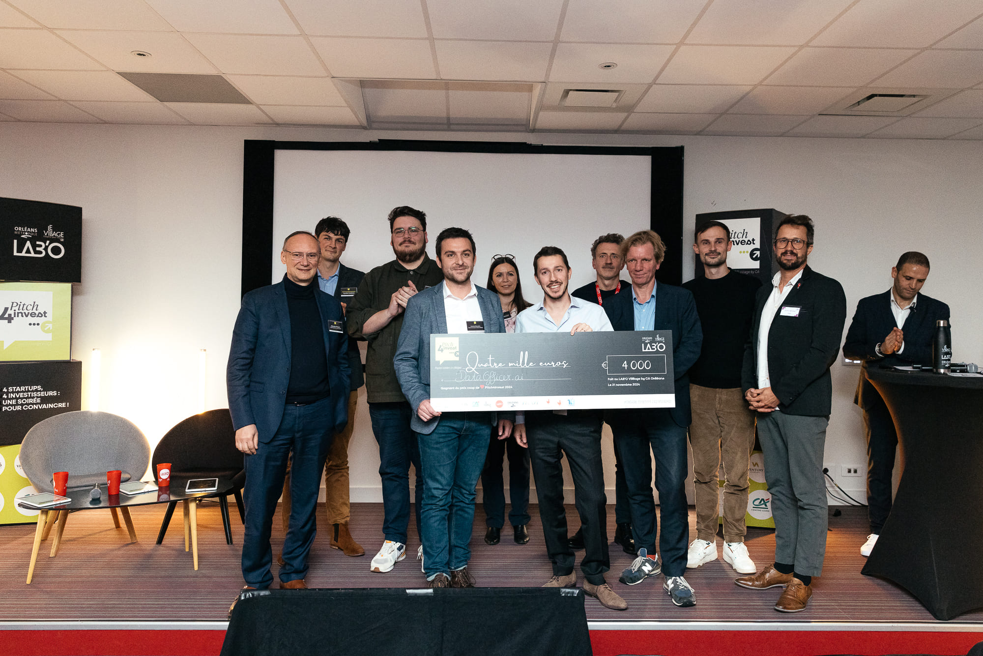 grand gagnant de Pitch4Invest : Pierre-Jean Hellaudais de DataOfficer.ai