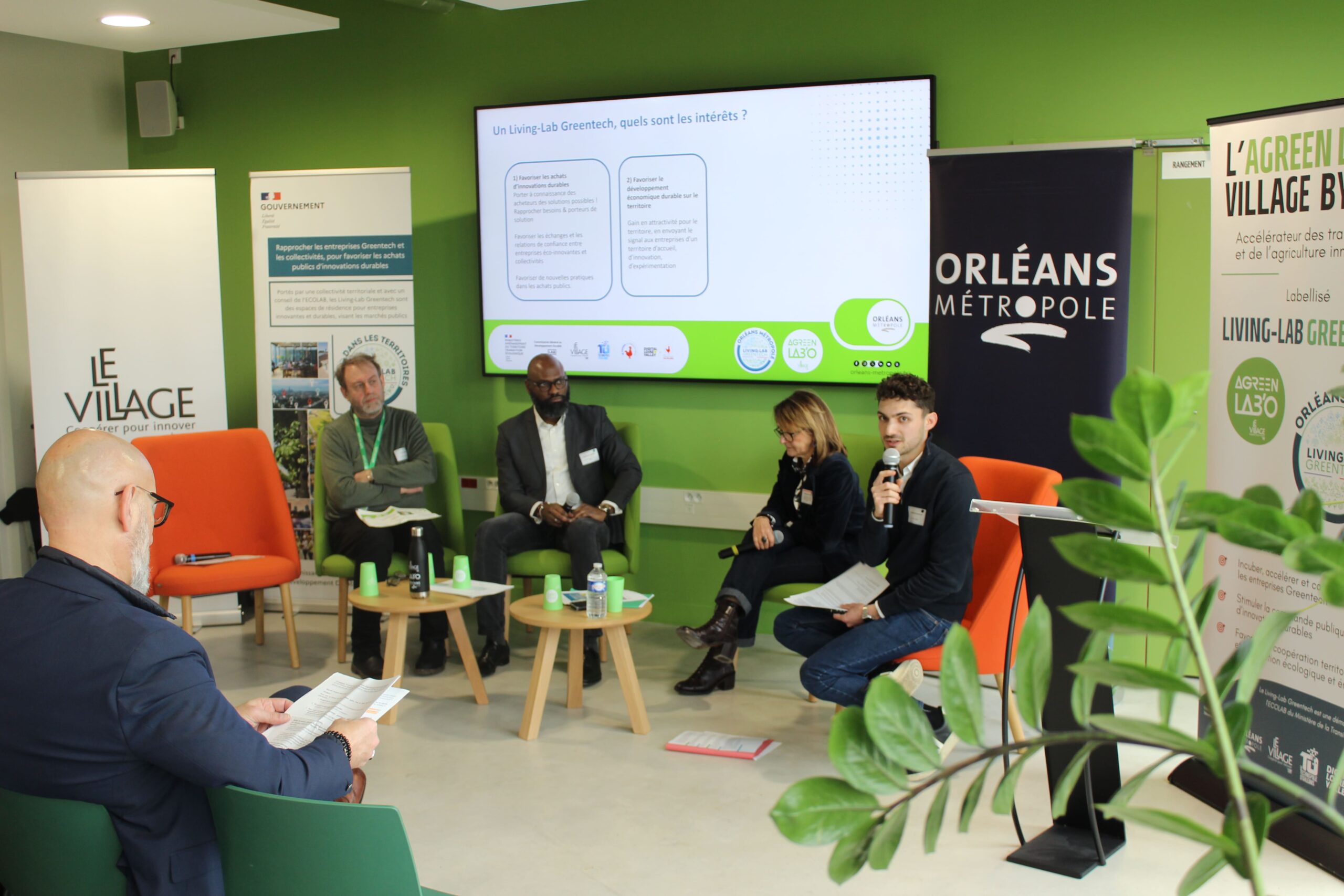 Table ronde lors de l’inauguration Living-Lab Greentech